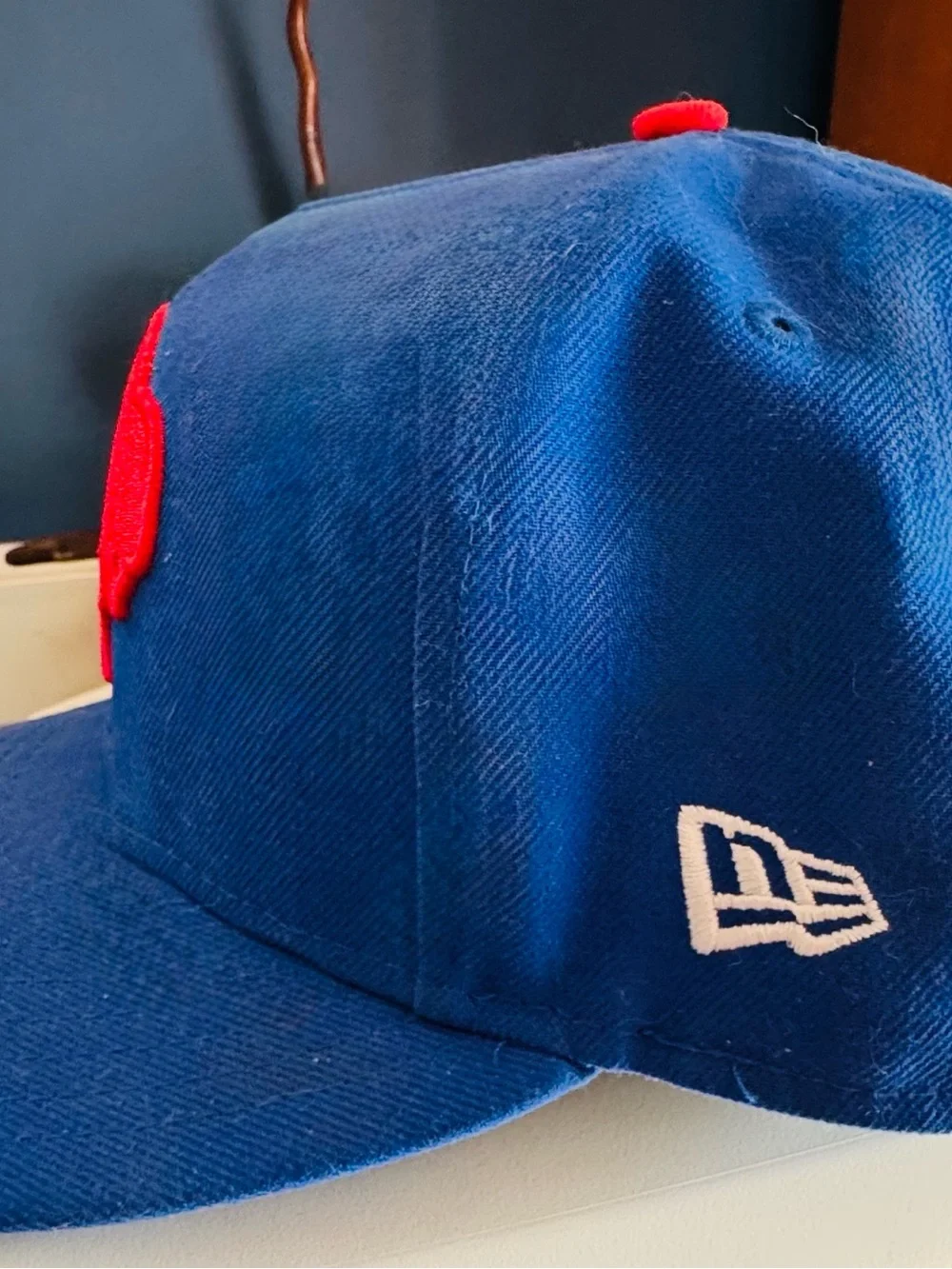 New Era Kids Navy Blue Cap with Red Buffalo Patch